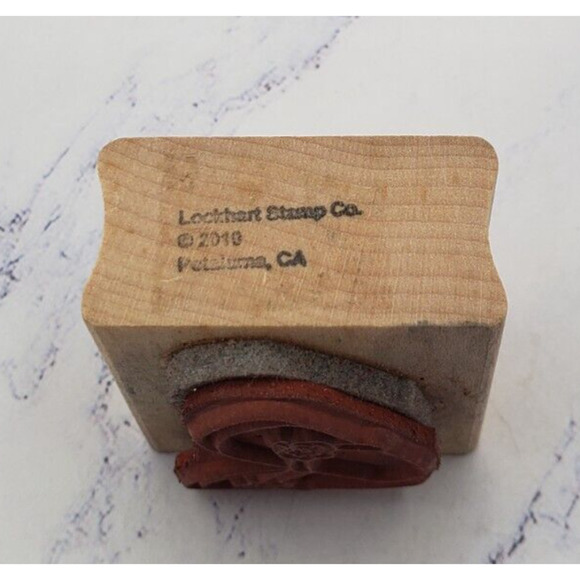 Summer Flower Flip Flop Sandals Lockhart Wood Mounted Rubber Stamp - Picture 3 of 7